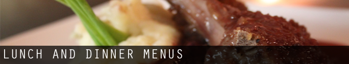 lunch and dinner menus